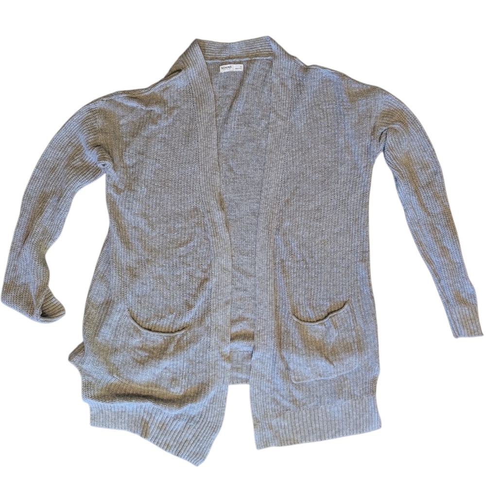 Sonoma‎ Light Gray Women's Cardigan